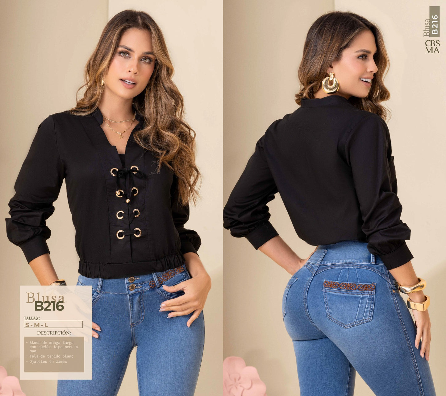 216 BLUSA COLOMBIANA CARISMA