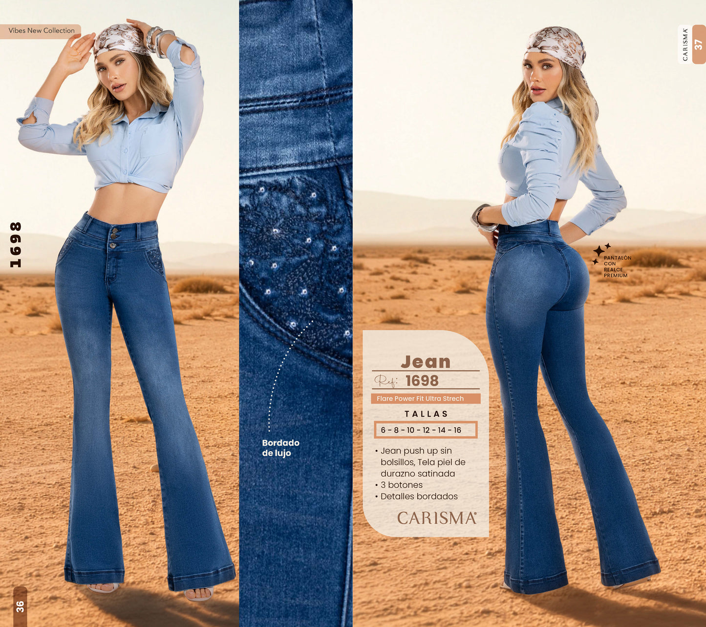 1698 JEANS COLOMBIANO CARISMA