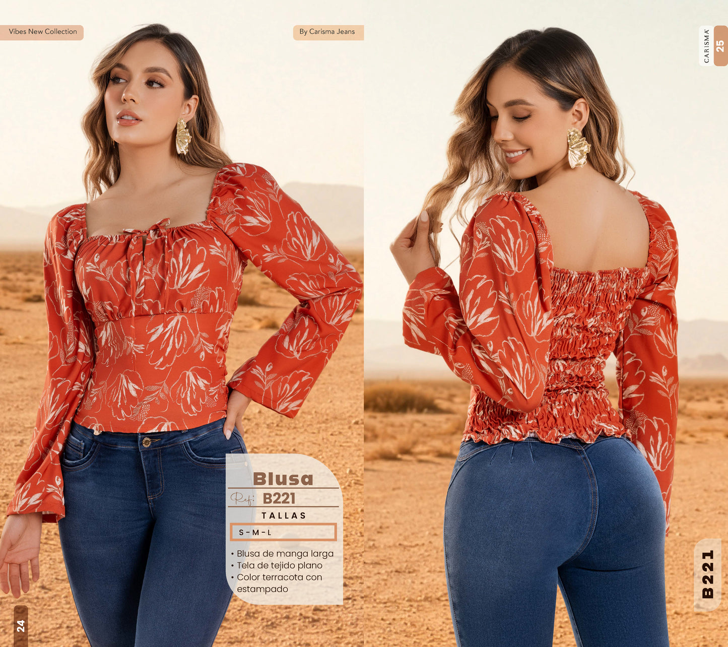 B221 BLUSA COLOMBIANA CARISMA