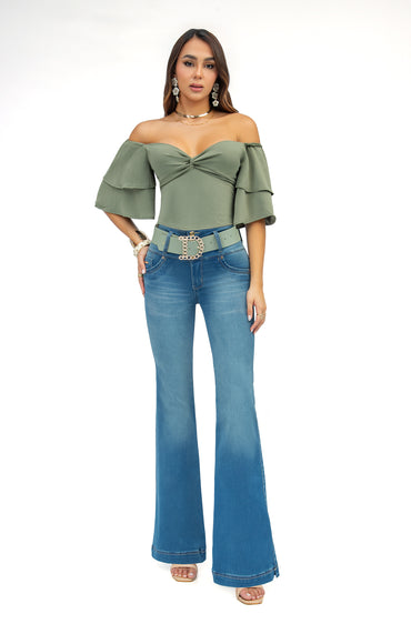 7134 JEANS COLOMBIANO DELUXE SEMI-CAMPANA