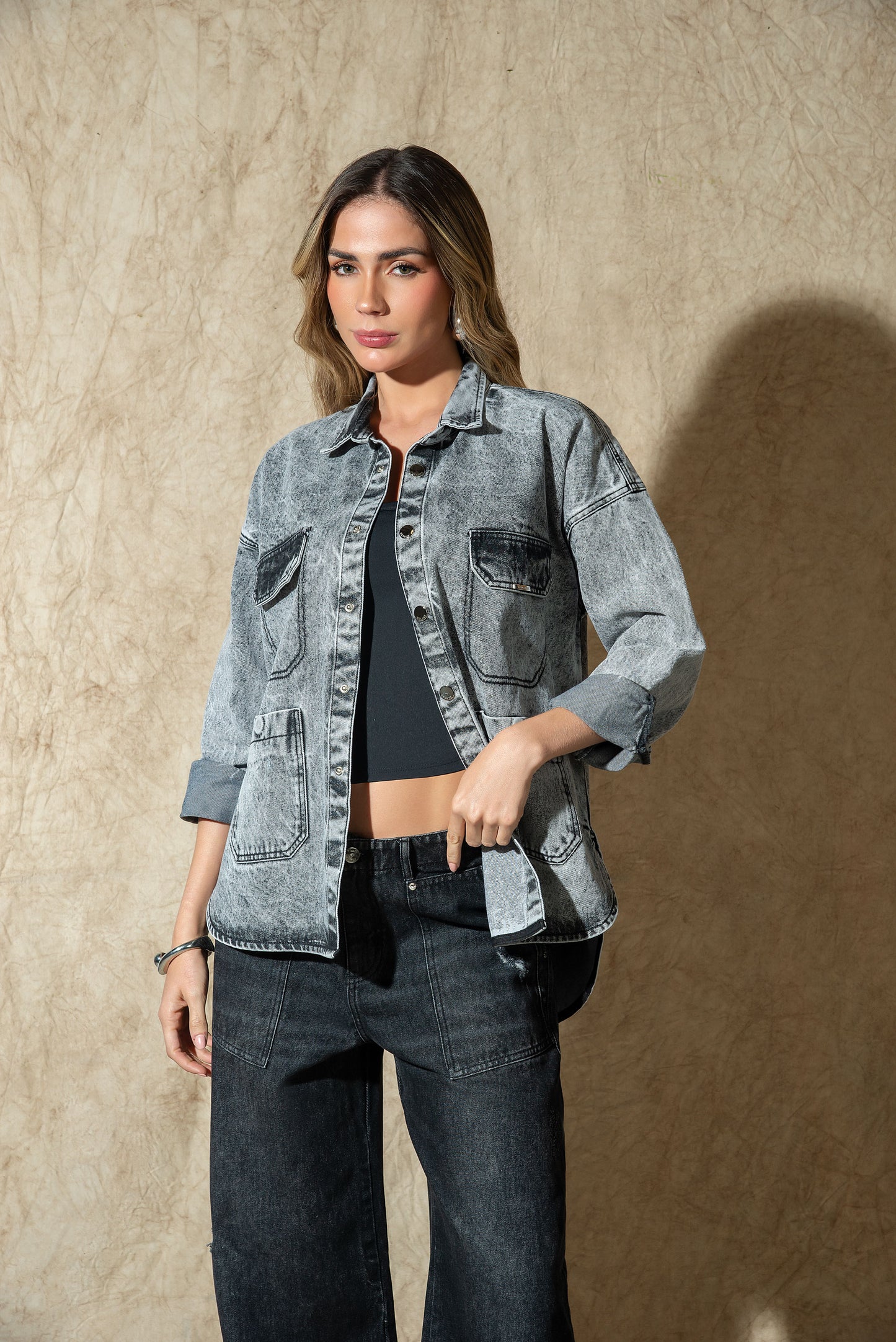 V07276 JEAN 1 BOTON DELUXE