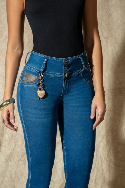 V07292 JEAN 3 BOTONES DELUXE