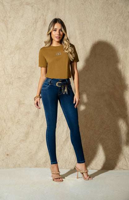 V07315 JEAN 3 BOTONES DELUXE