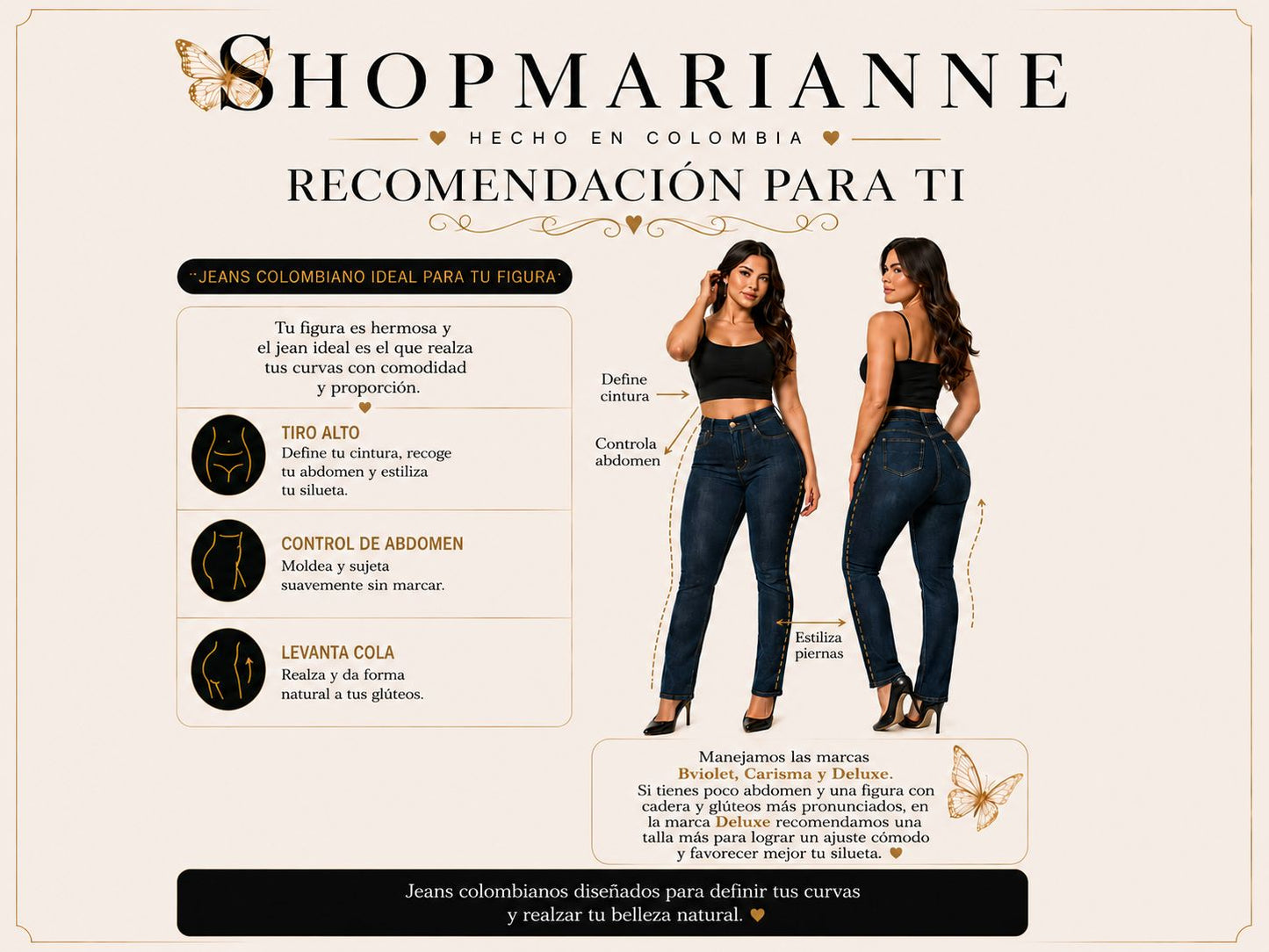7222 JEANS COLOMBIANO DELUXE - AMOR INFINITO